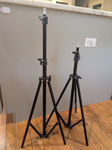 Black photo studio light - black,