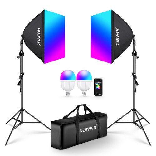 Neewer pack rgb - 2, softbox