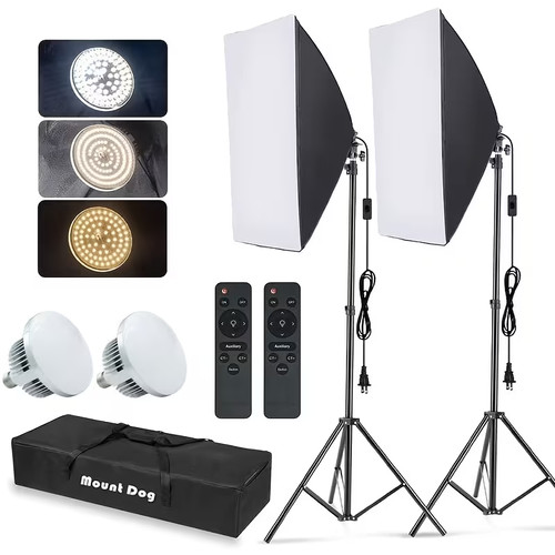 Mountdog softbox light kit - mountdog,